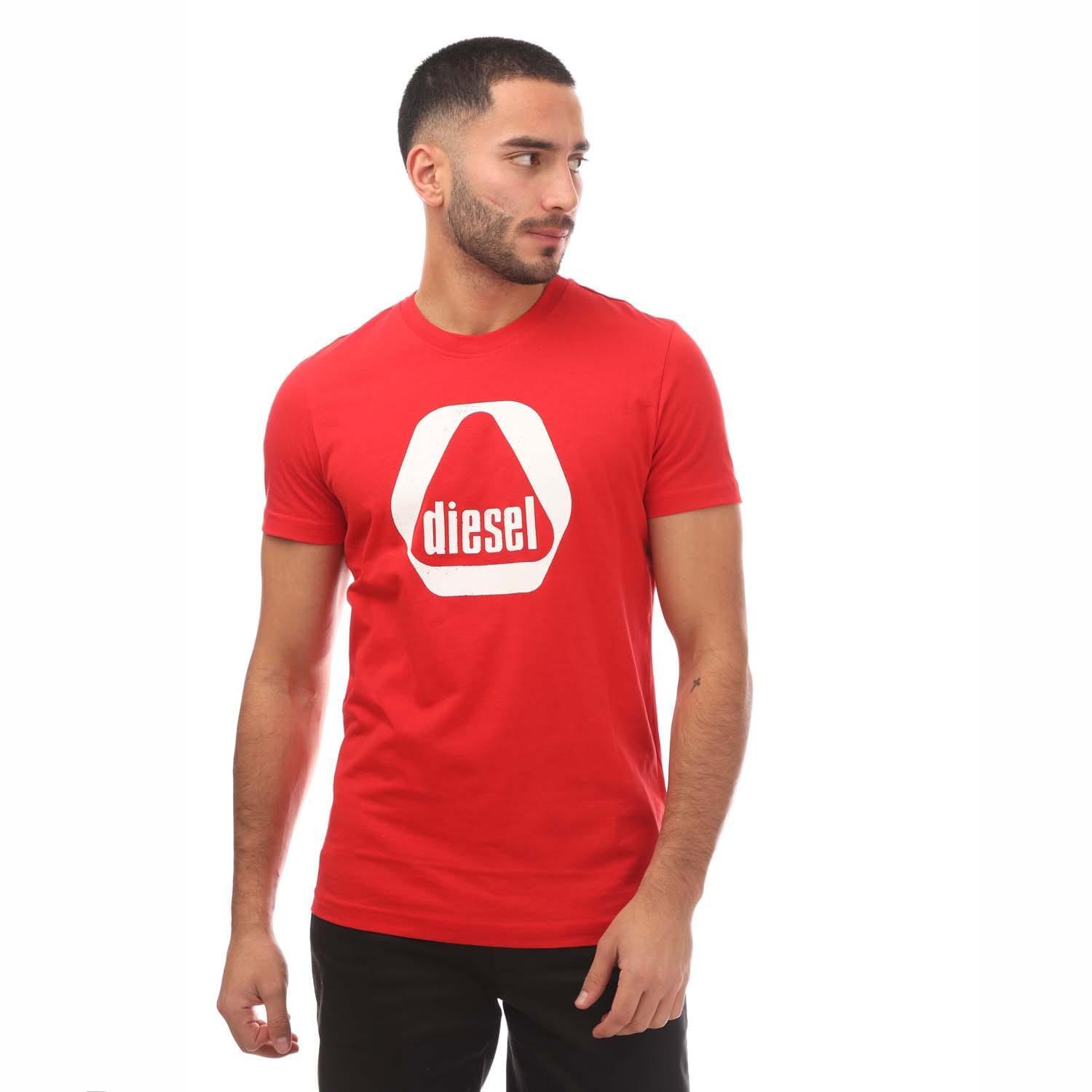 DIESEL Mens TDiegor 7E TShirt (Red)