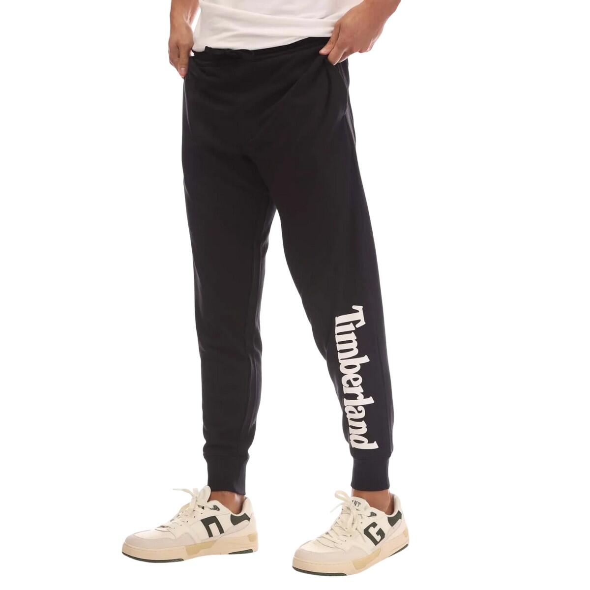 TIMBERLAND Mens Northwood Logo Jogging Bottoms (Black)