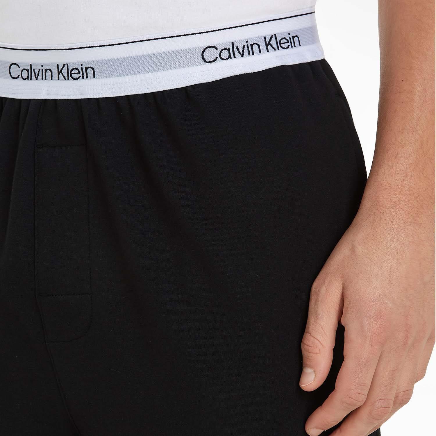 Mens Lounge Jogging Bottoms (Black) 3/4