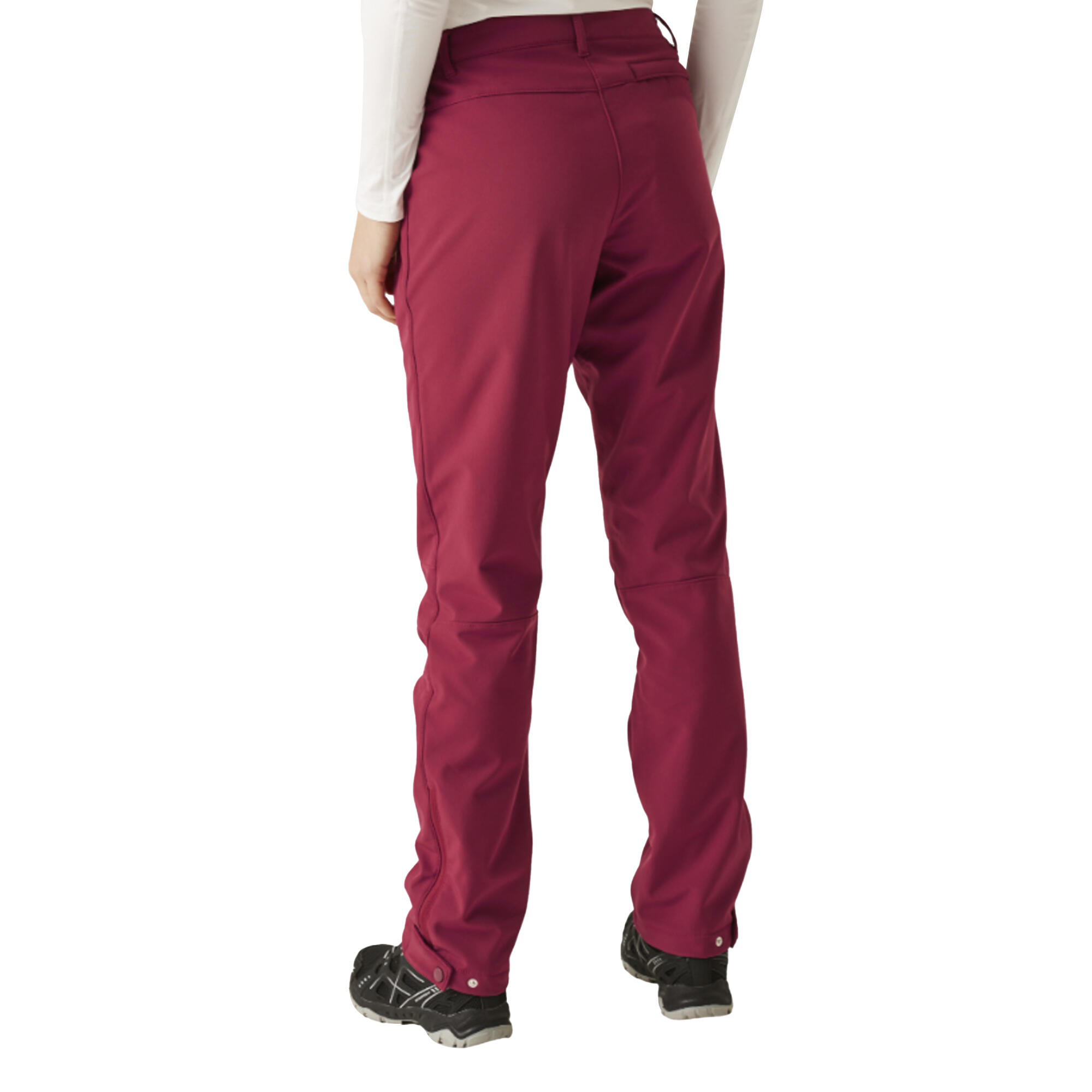 Great Outdoors Geo Pantaloni Softshell Gamba Regolare Donna Regatta Geo II Rosso 4/5