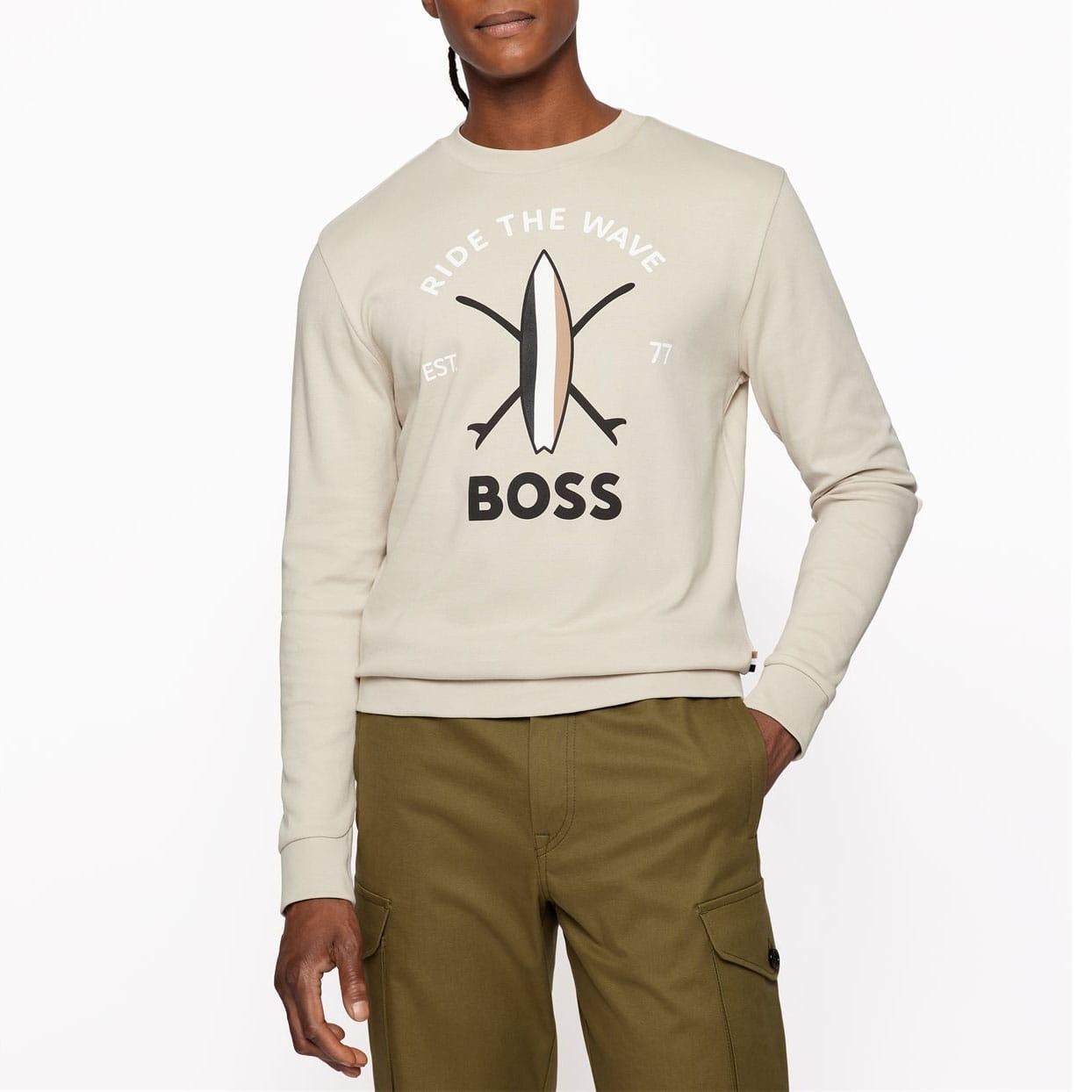 "Savin" Sweatshirt für Herren Beige 2/3