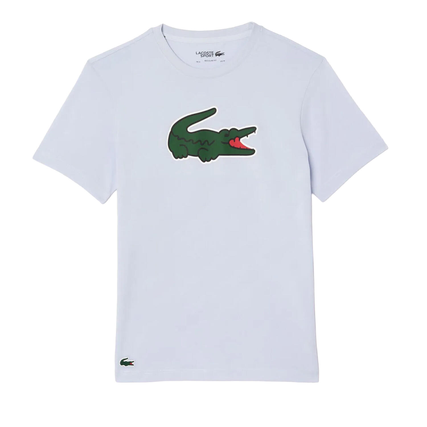 LACOSTE Mens Logo Ultra Dry Sport TShirt (White)