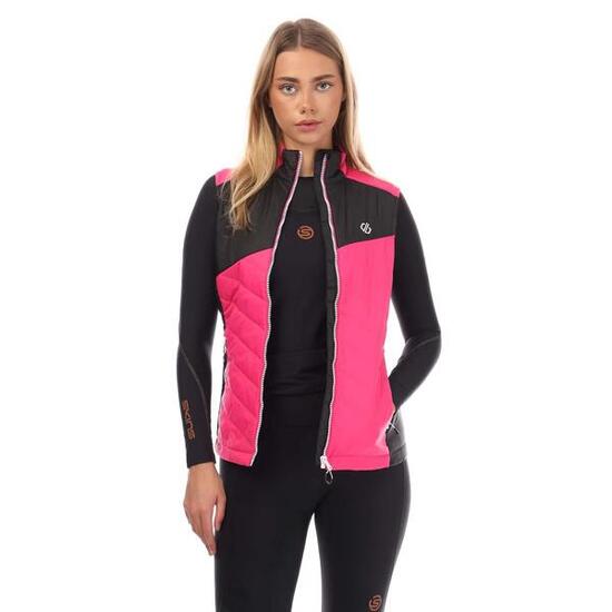 Ascending" Weste Wattiert für Damen Pink/Schwarz