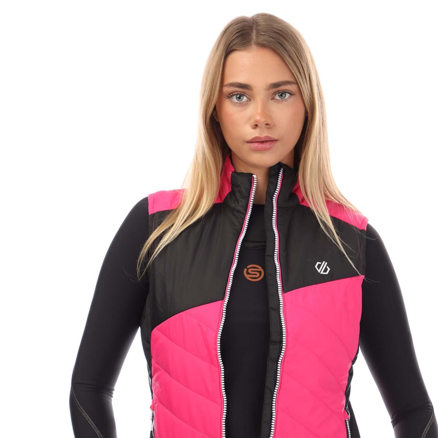 Womens/Ladies Ascending Lightweight Padded Gilet (Pink/Black) 3/5