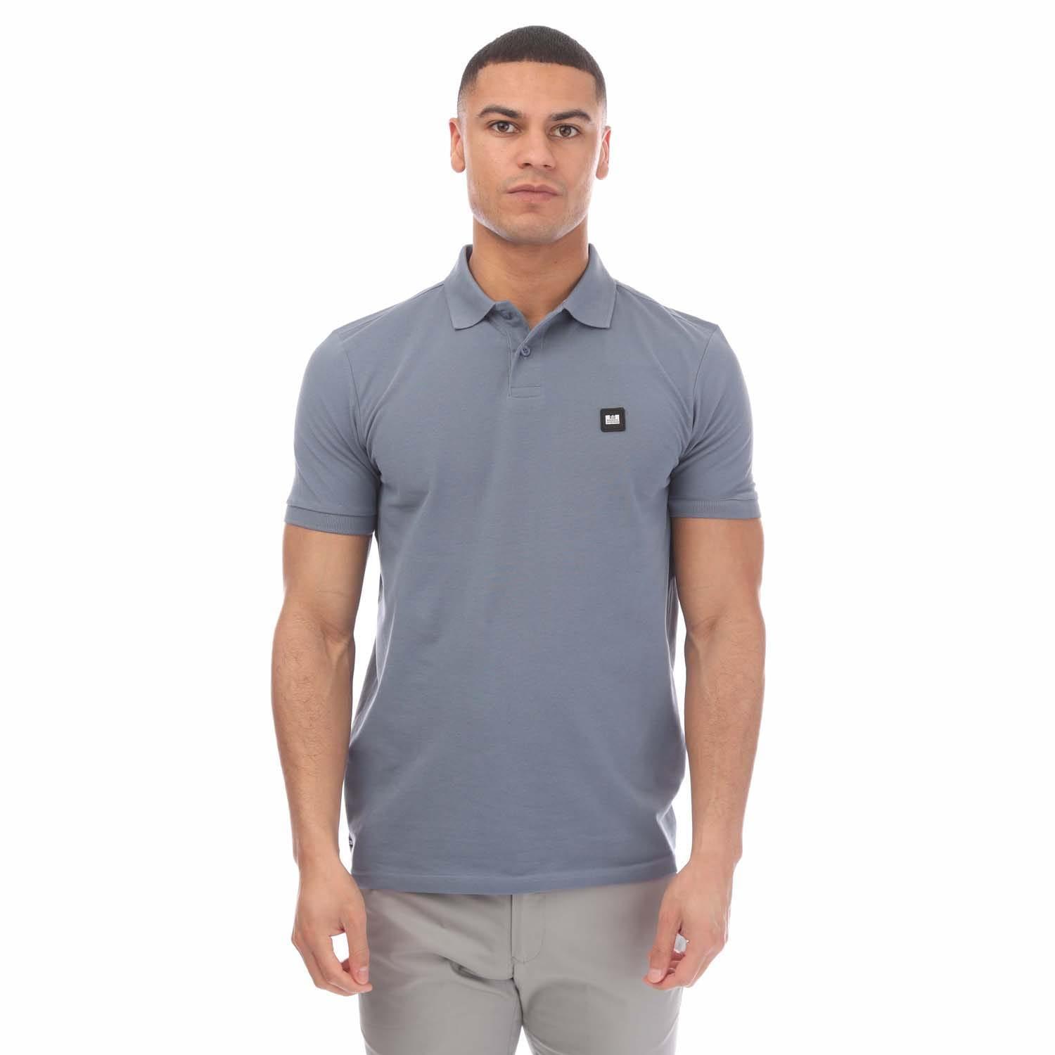 WEEKEND OFFENDER Mens Barnum Polo Shirt (Blue)