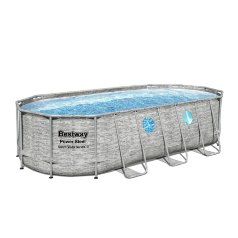 BESTWAY Bestway Steel Pro MAX 18' x 9' x 48" Splashview Oval Pool Set