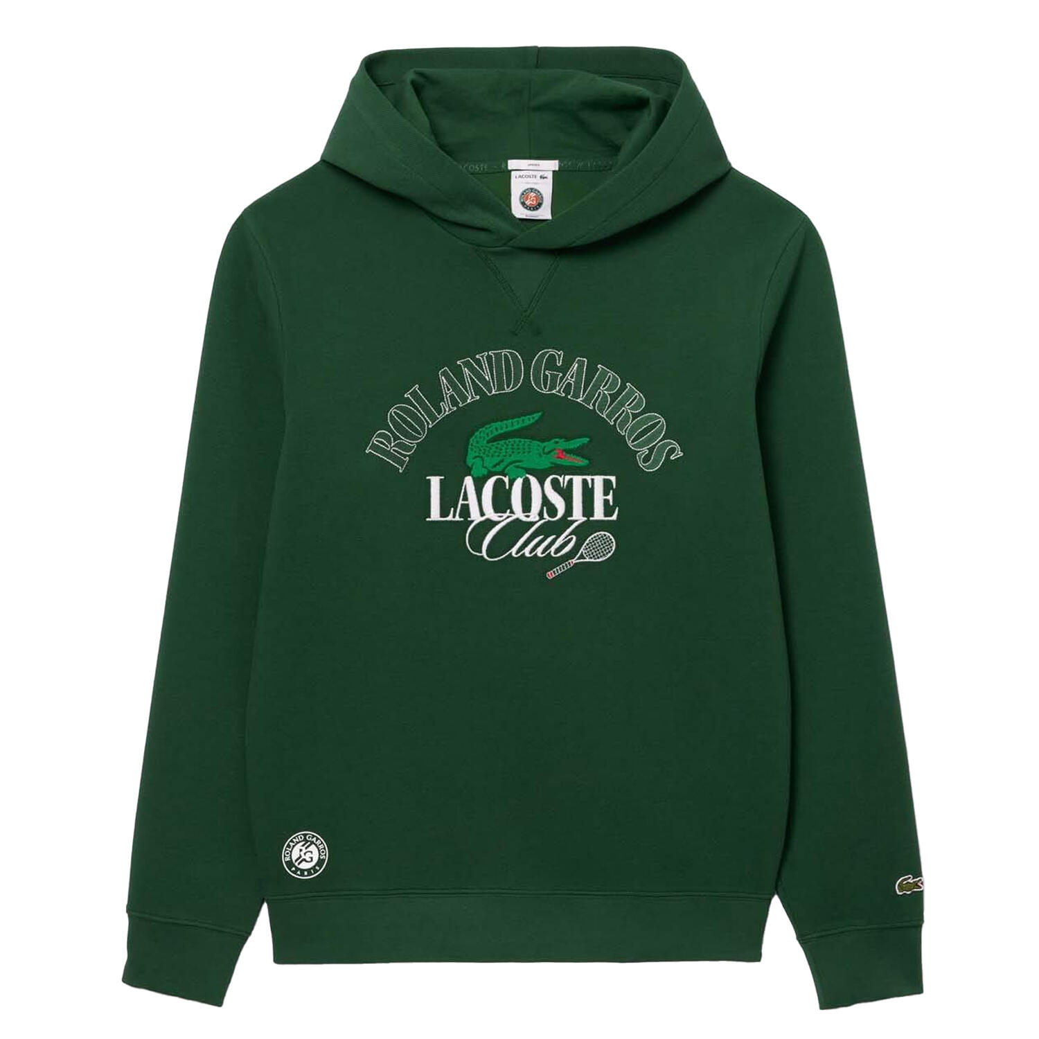 LACOSTE Unisex Adult Roland Garros Edition Hoodie (Green)