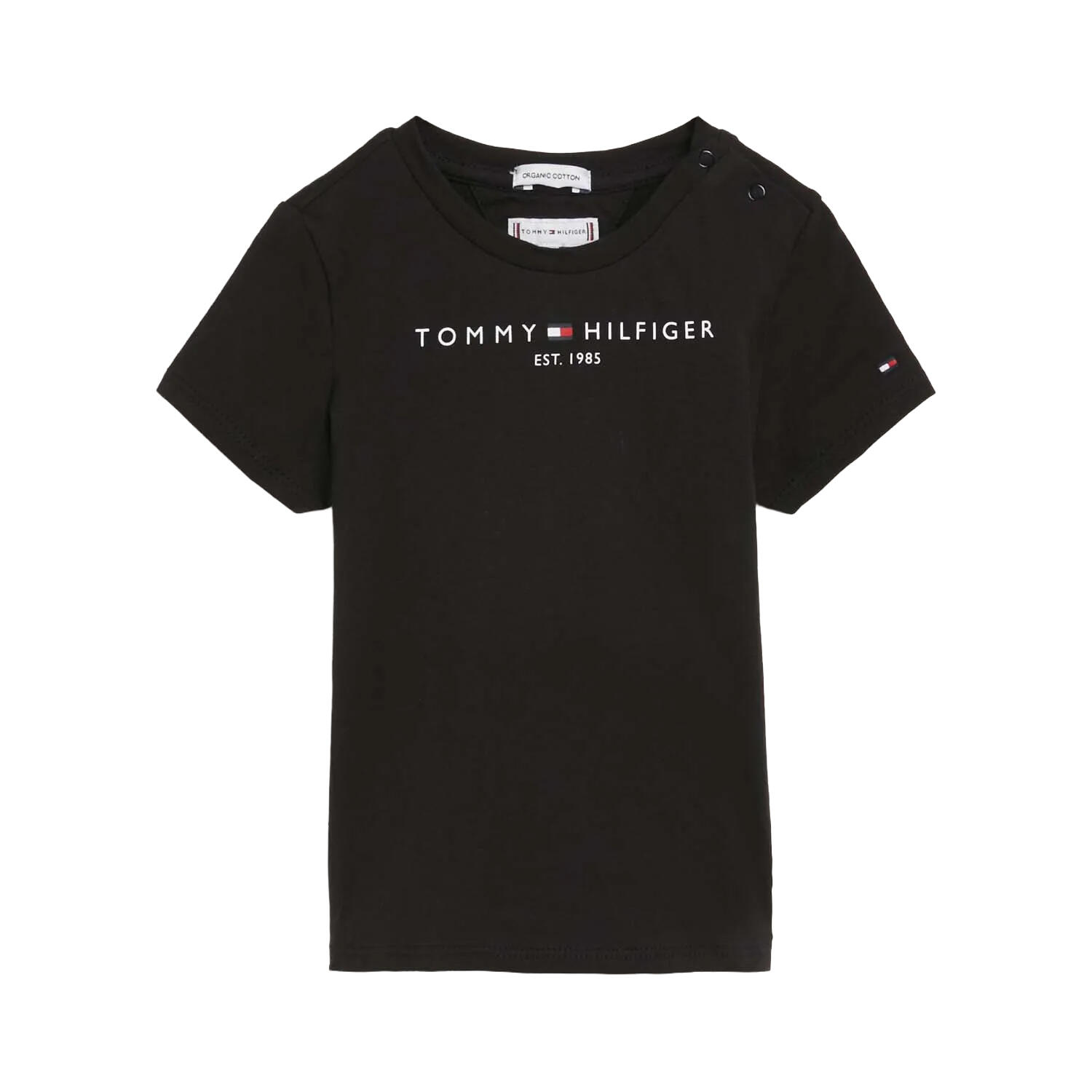 TOMMY HILFIGER Childrens/Kids Essential TShirt (Black)
