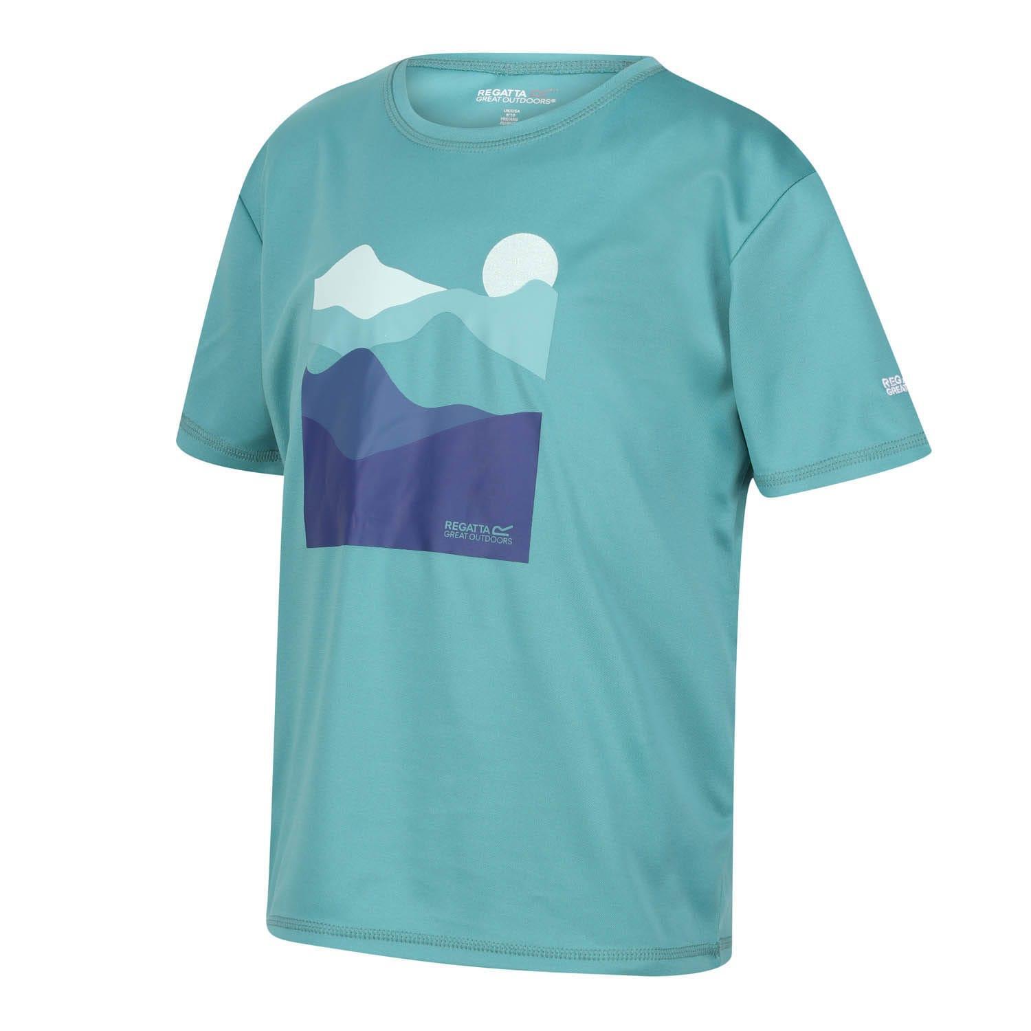 Childrens/Kids Alvarado VII Mountain TShirt (Bristol Blue) 3/5