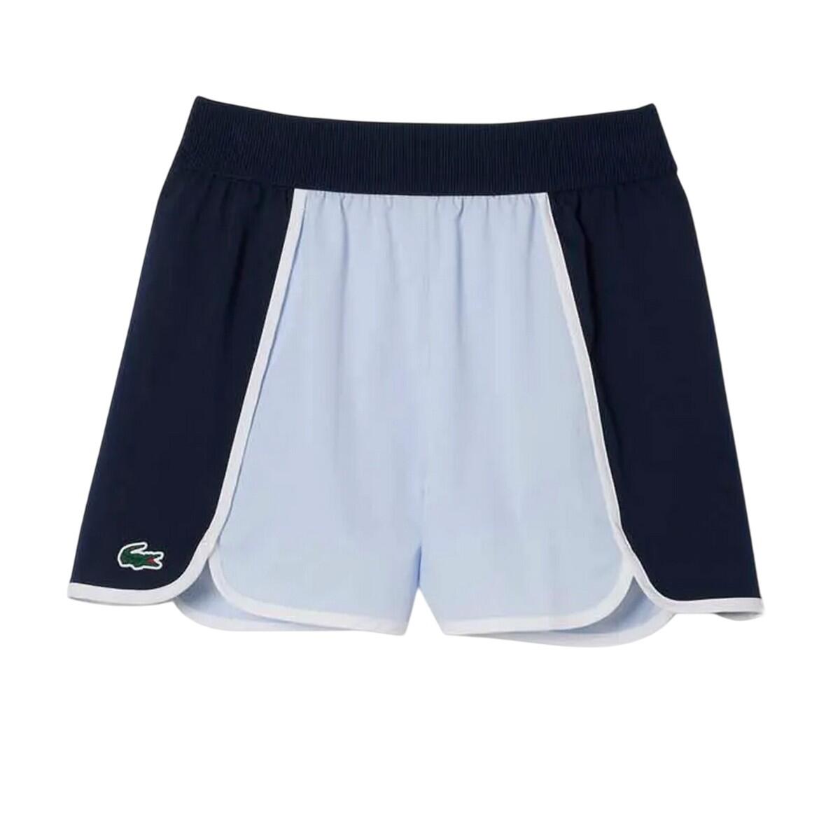 LACOSTE Short da donna Lacoste Blu in taffetà elasticizzato Ultra Dry