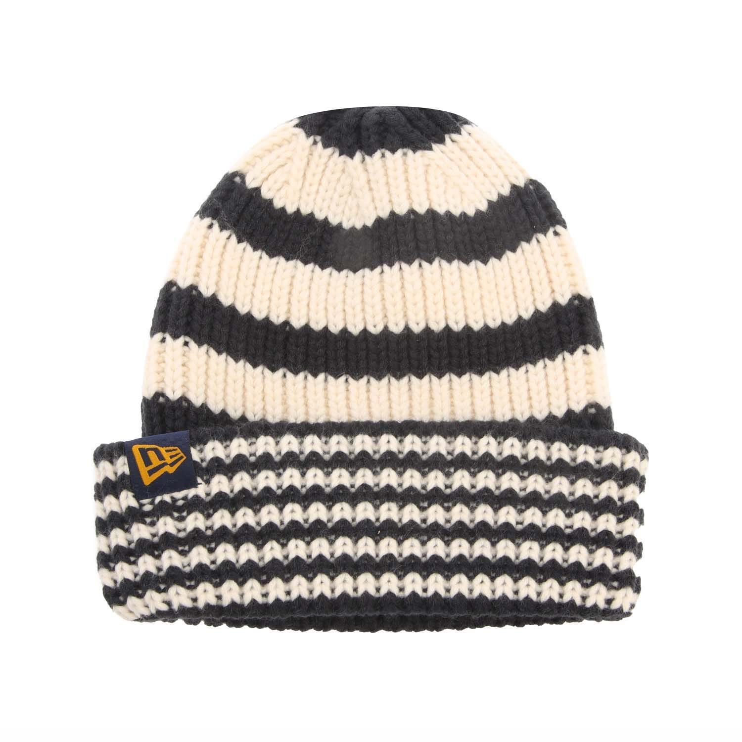 NEW ERA Stripe Knitted Beanie (Blue)