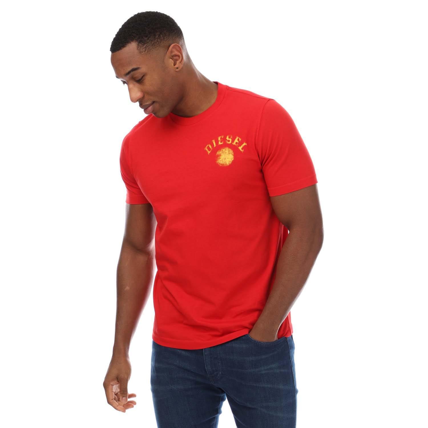 DIESEL Mens TJust 104 TShirt (Red)
