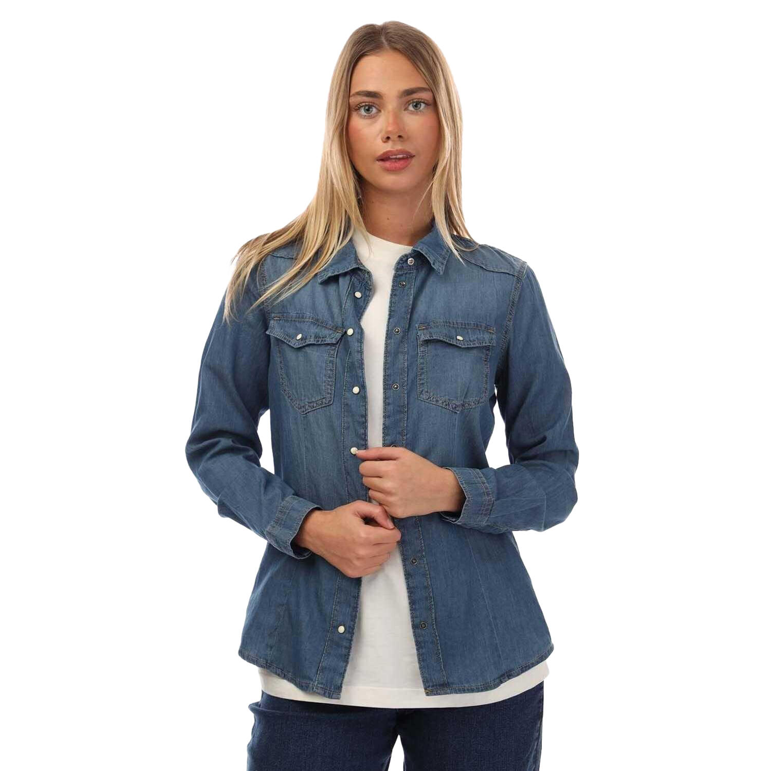 ONLY Womens/Ladies Alexa Denim Shirt (Denim)