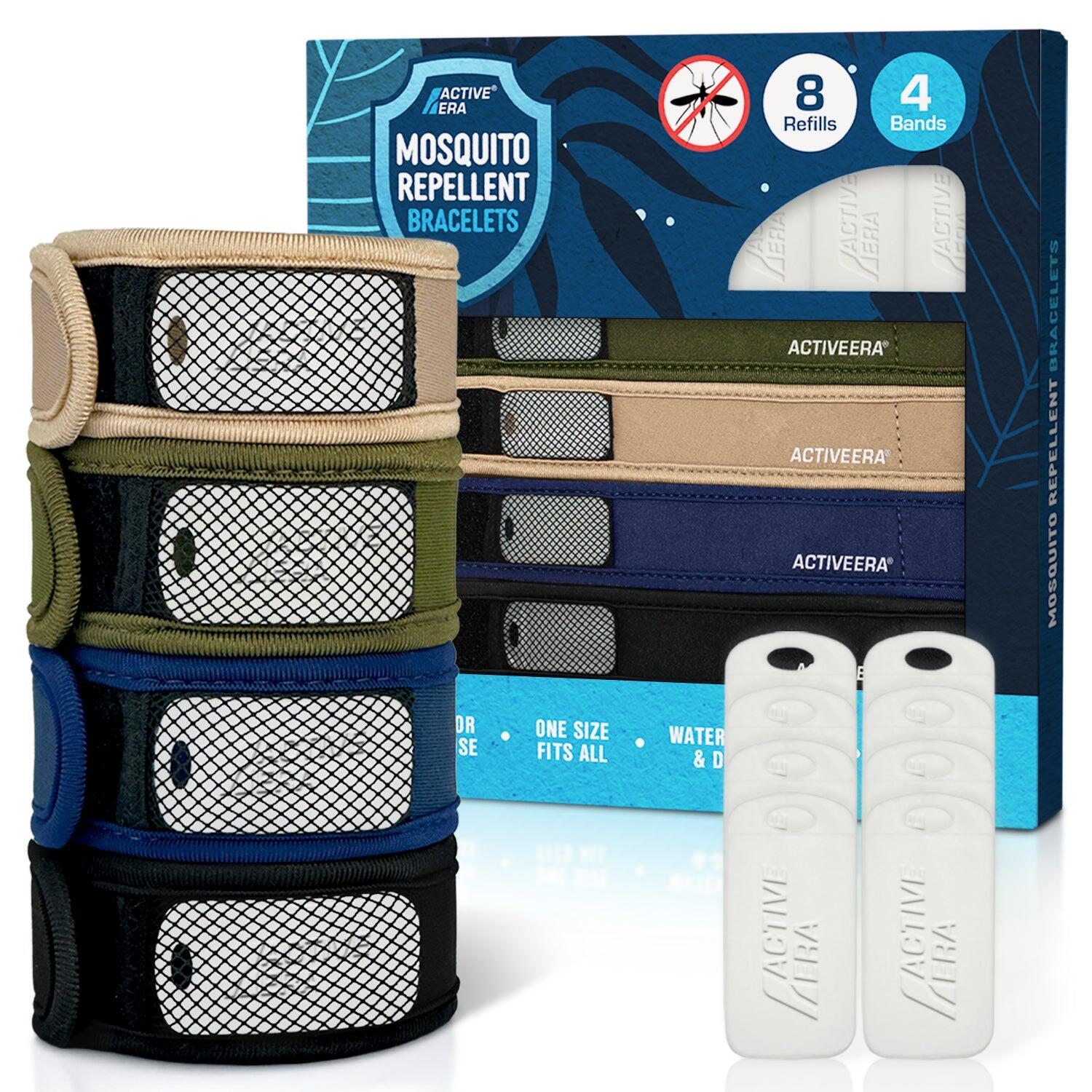ACTIVE ERA Expedition Mosquito Repellent Bands - 4 pack + 8 refill