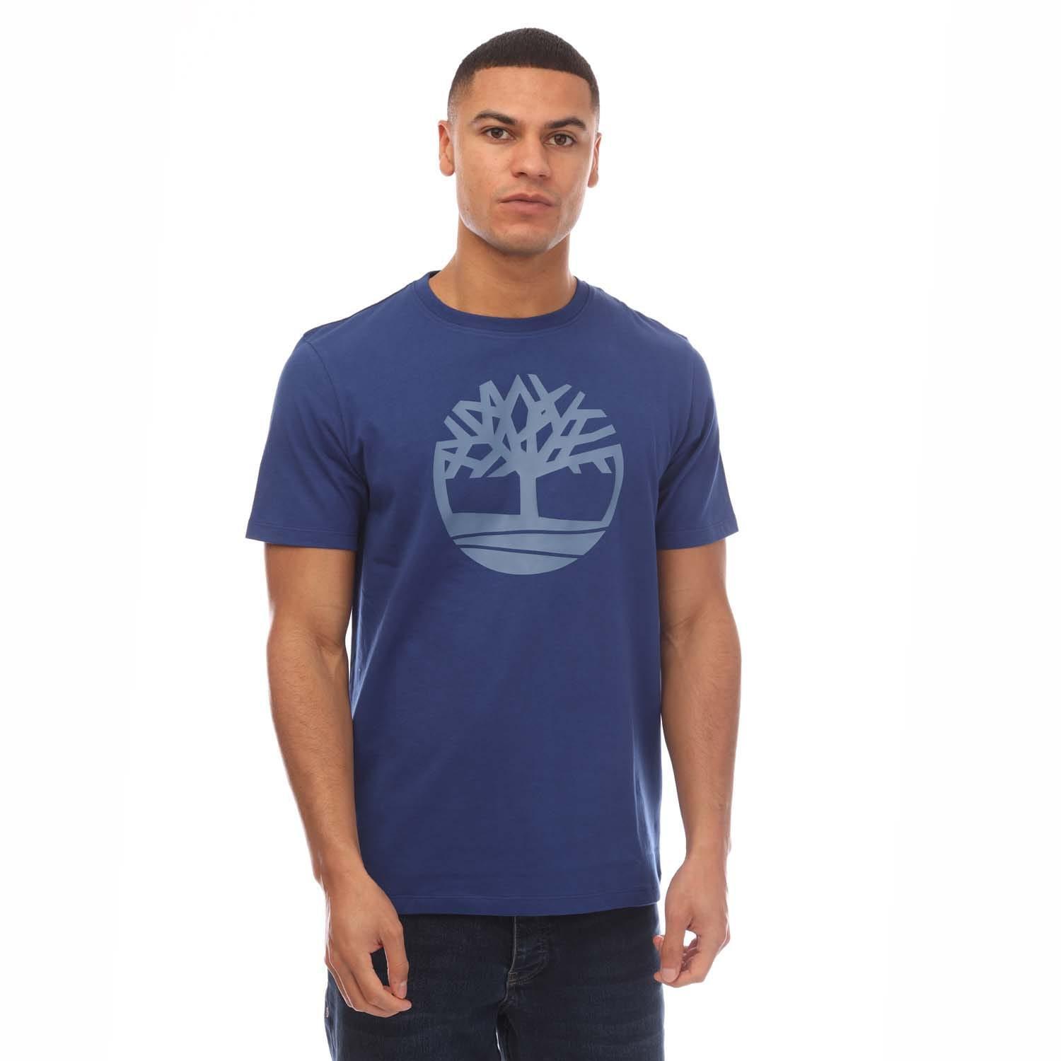 Mens Tree Logo TShirt (Blue) 1/3