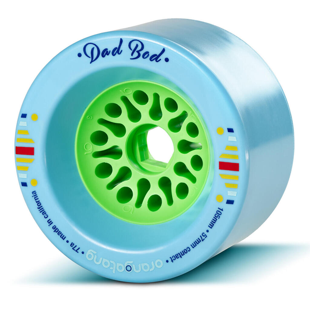 DAD BOD Longboard Commuting, Carving, Pumping, eSkate Wheels 105mm/77a – Set 4