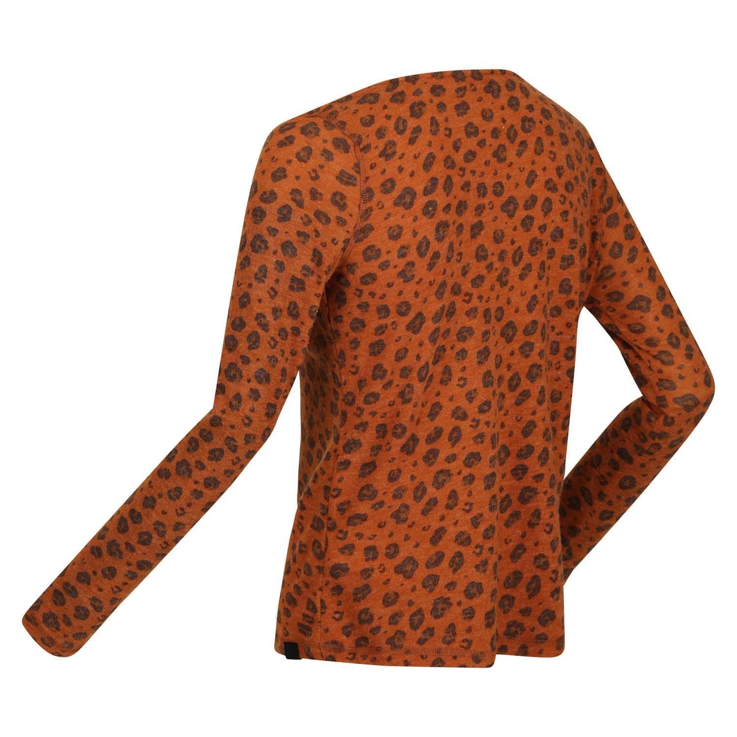 Womens/Ladies Frayda Lightweight Cowl Neck Top (Orange) 4/5
