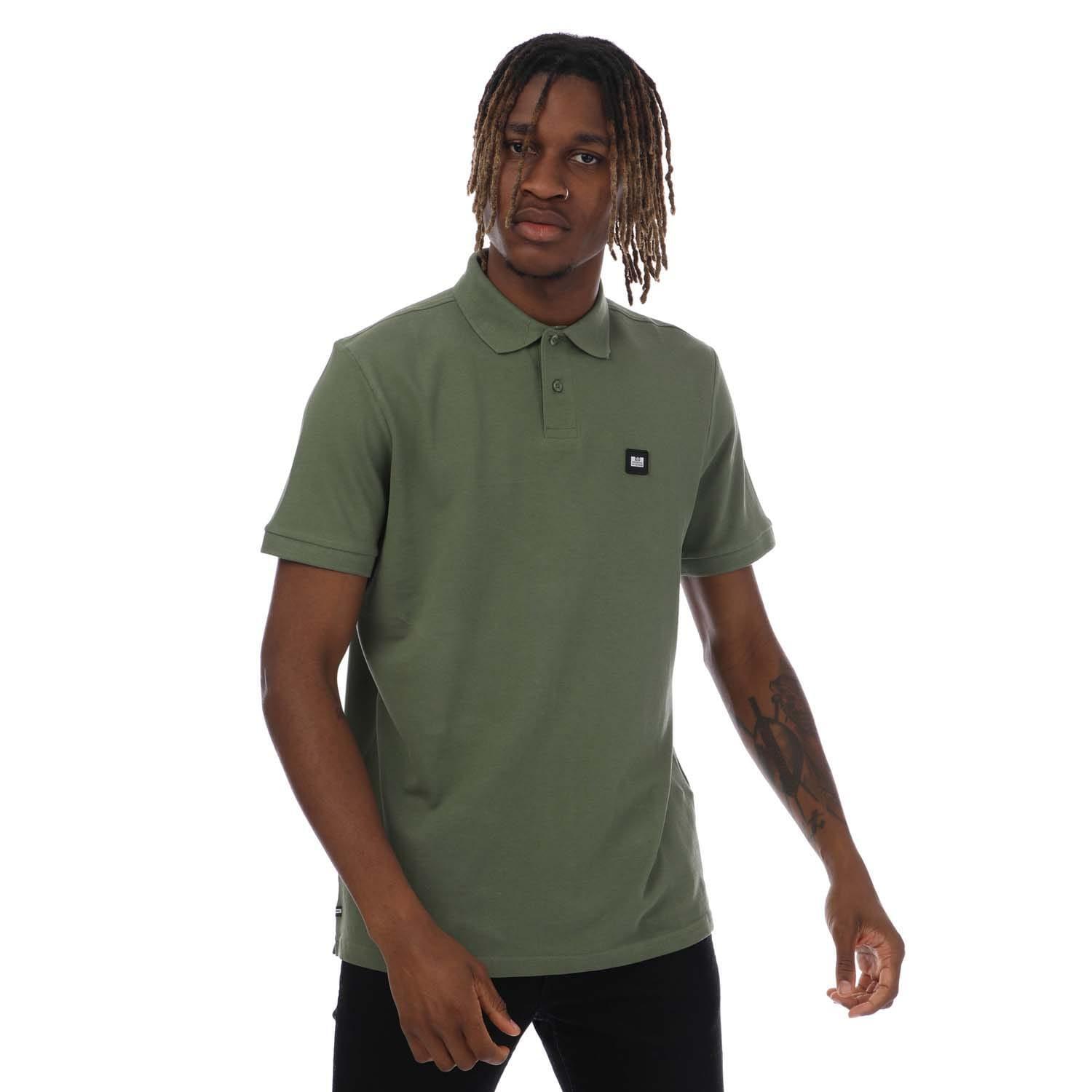 WEEKEND OFFENDER Mens Barnum Polo Shirt (Green)