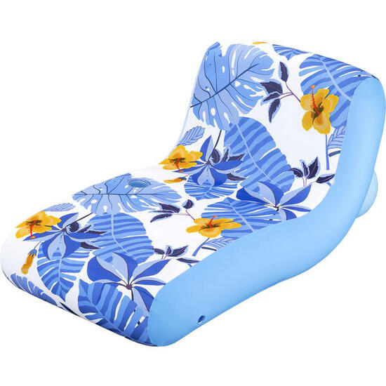 Bestway Fauteuil gonflable de piscine avec housse en tissu décor floral