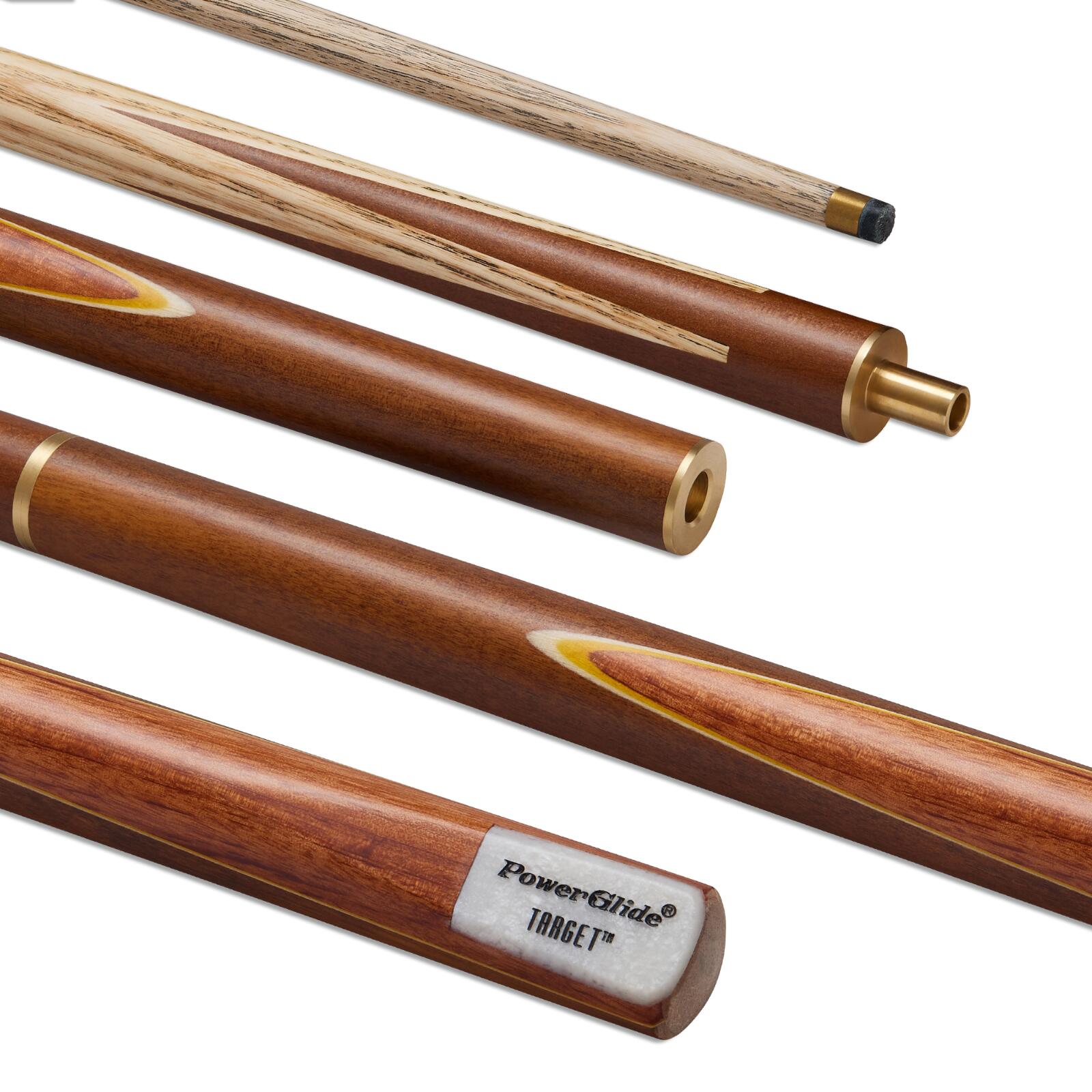 POWERGLIDE POWERGLIDE SNOOKER / POOL CUE TARGET 3/4 JOINTED 9.5mm TIP**