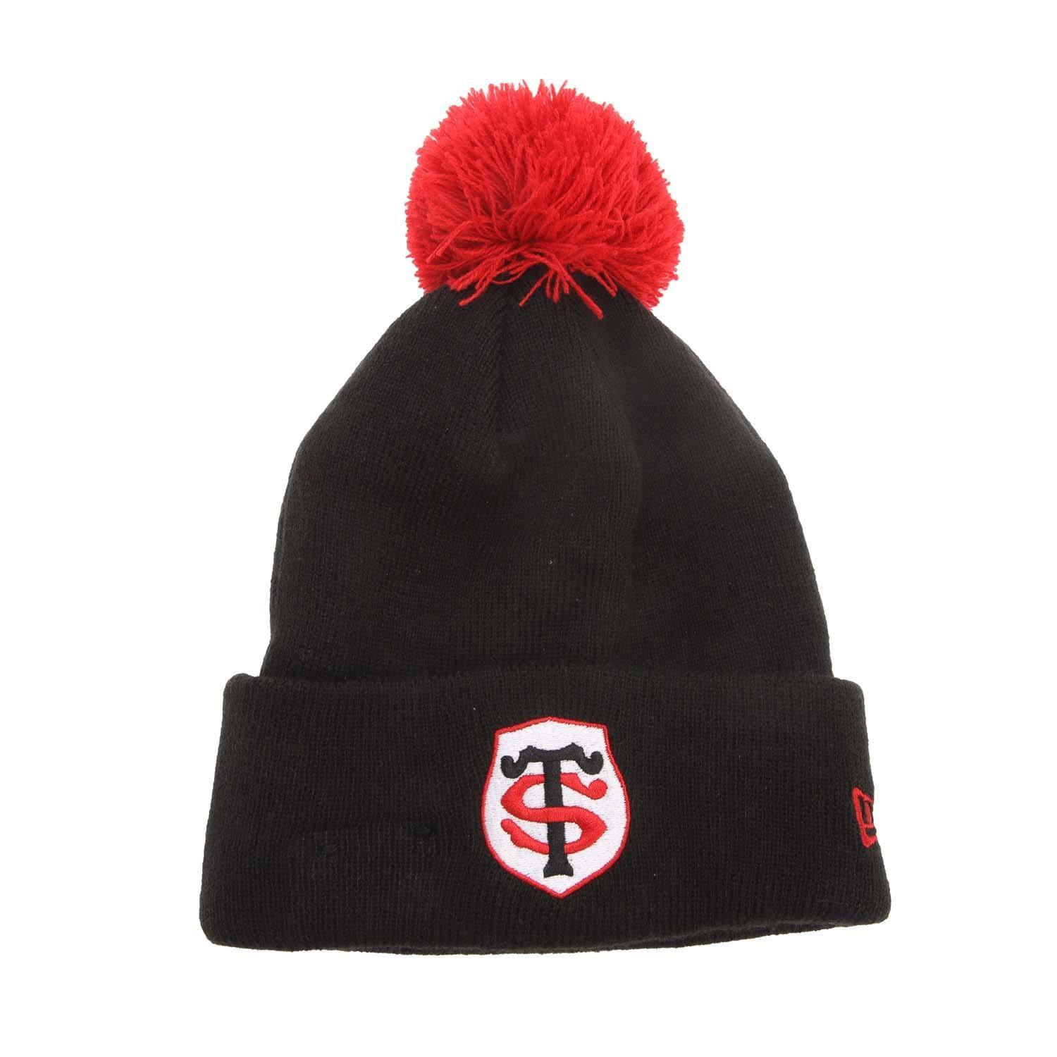NEW ERA Childrens/Kids Stade Toulousain Pom Pom Beanie (Black)