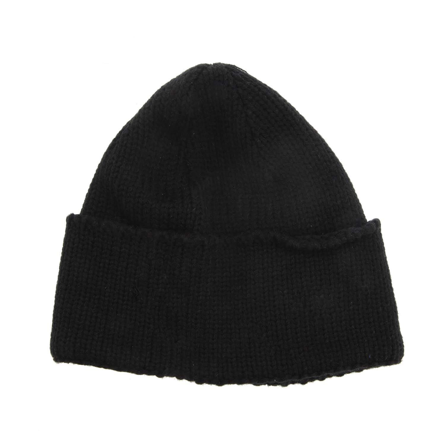 Wide Cuff Beanie (Black) 2/2