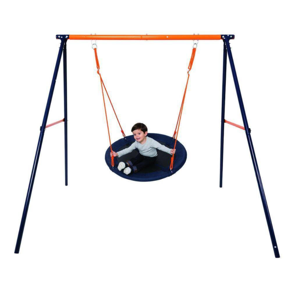 MV SPORTS Hedstrom Fabric Nest Kids Outdoor Playground Swing – Steel Frame