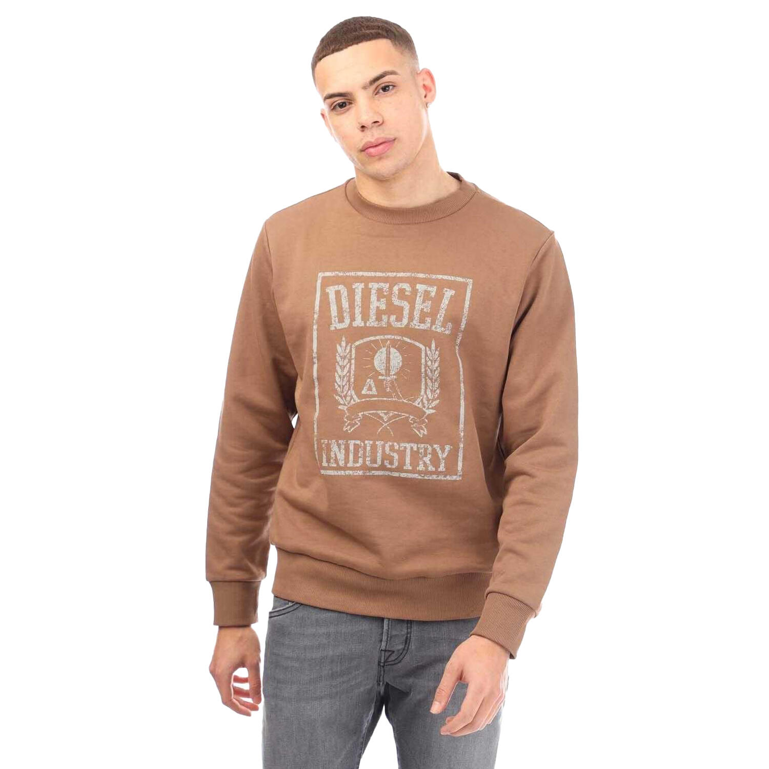 DIESEL Mens SGir 116 Sweatshirt (Brown)