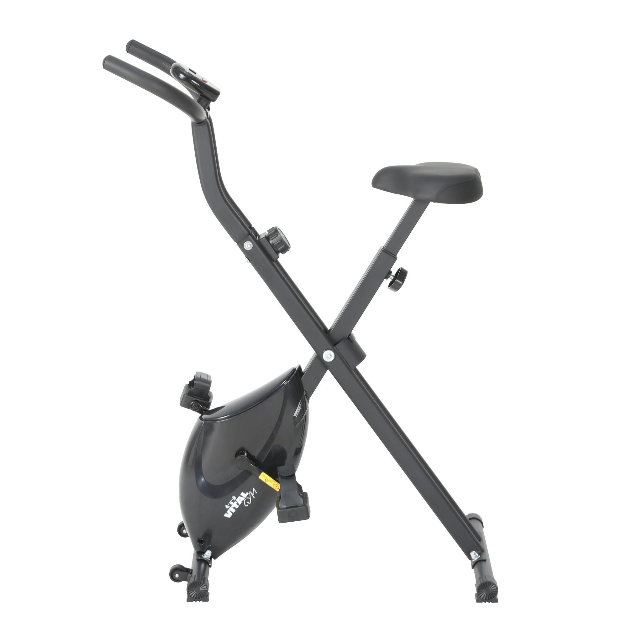 Vital Gym - Vélo D'Exercice Pliable Magnétique Vital Gym - Vélo D'Appartement - Noir - Taille Unique - Decathlon