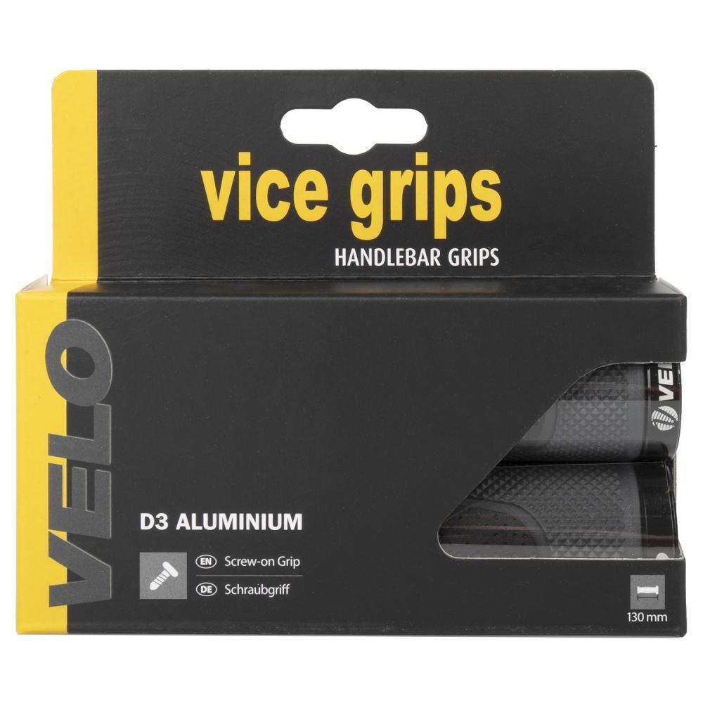 Poignées à vis VELO D3 Alu-Gel 130 mm noir-gris - 3 composants... 3/3