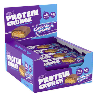 Eiwit crunch reep 62g applied nutrition (pak van 12)