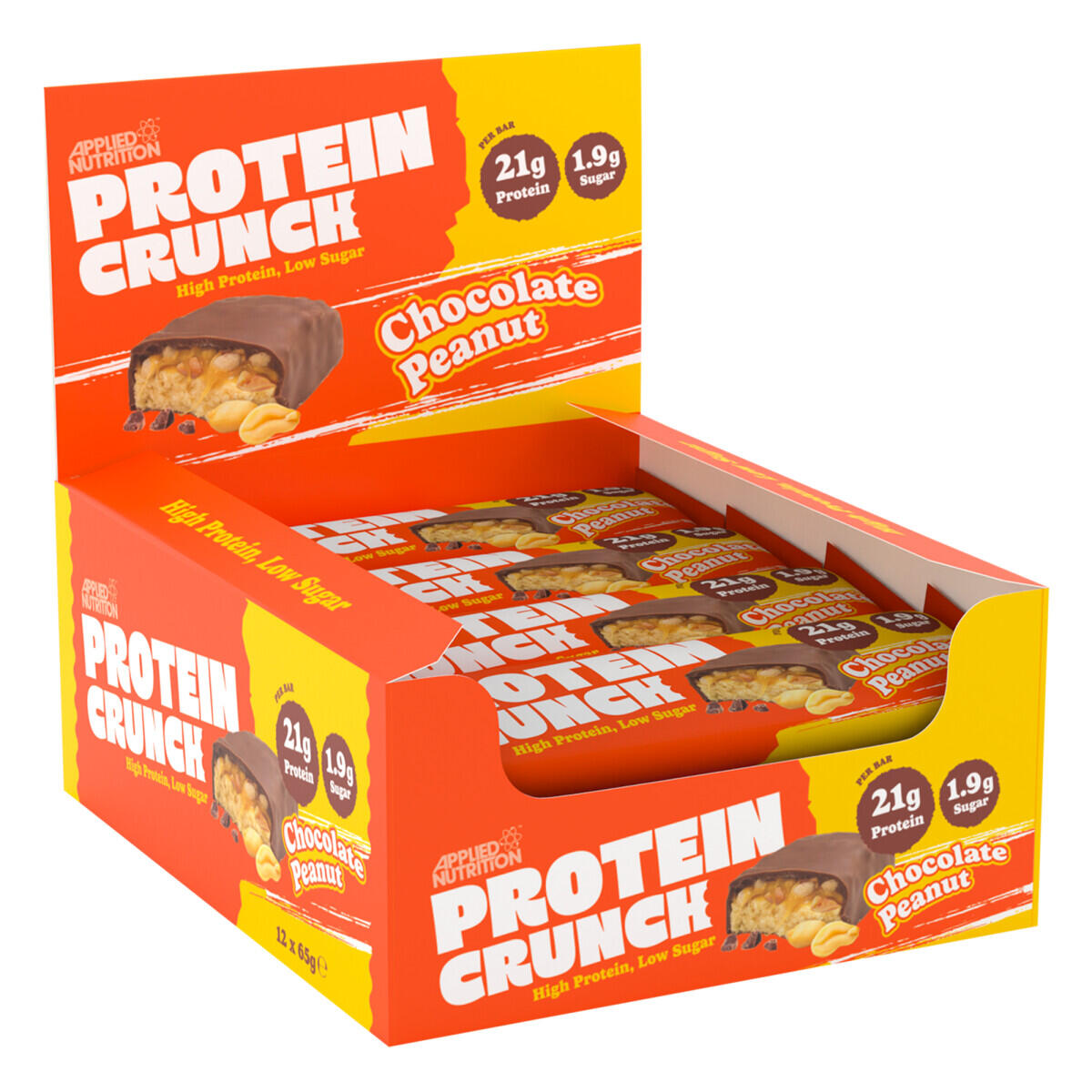 APPLIED NUTRITION Eiwit Crunch Reep 62g Applied Nutrition (pak van 12)