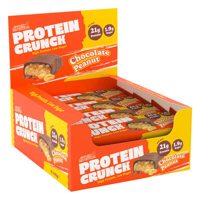 Eiwit crunch reep 62g applied nutrition (pak van 12)