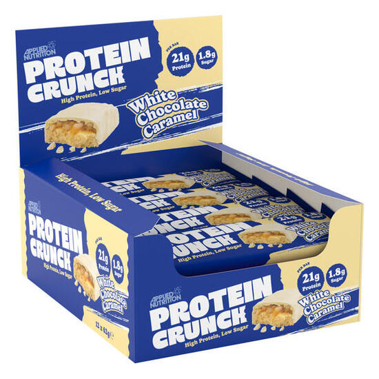 Barrette proteiche - Protein Crunch Bar - Cioccolato Bianco e Caramello