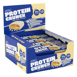 Barres protéinées - Protein Crunch Bar - Chocolat Blanc Caramel Boite de 12