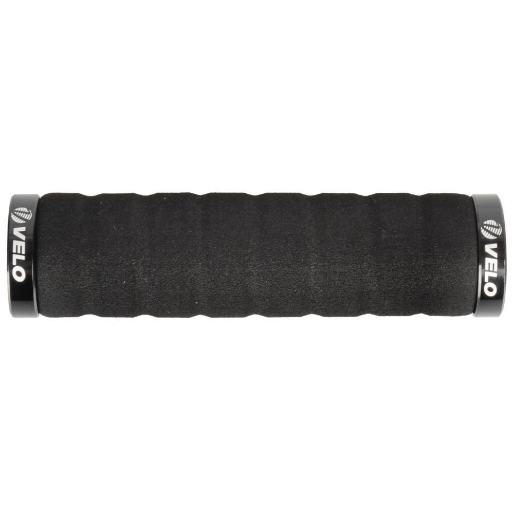 Velo LIGHT D2 Set de poignées vissées - mousse bi-composant 125 mm noir... 2/3