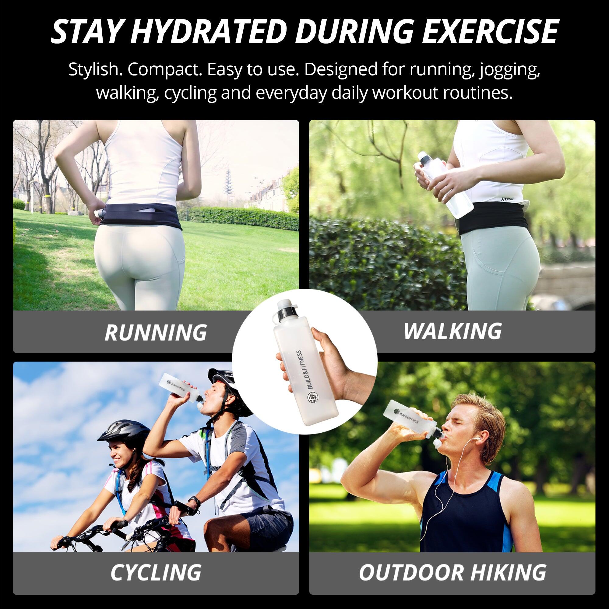 BUILD & FITNESS Curved Water Bottle 6/7