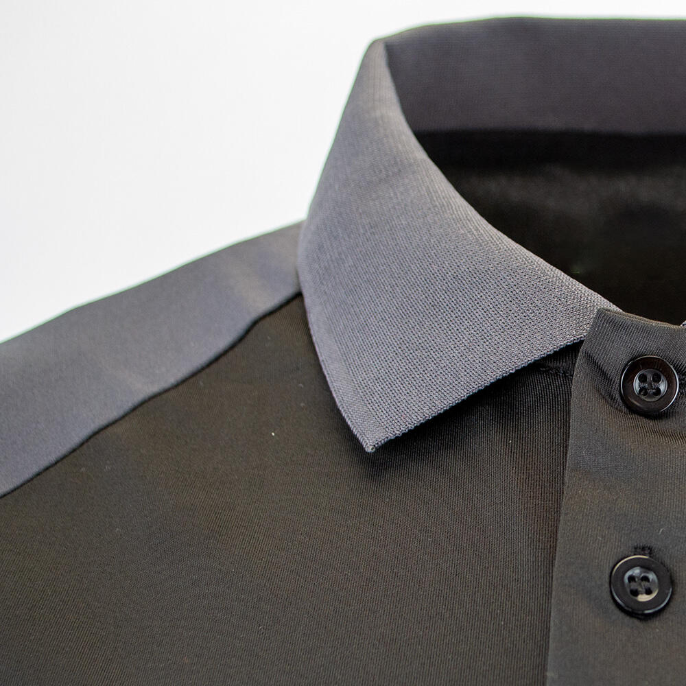 Elite Polo Shirt - Black/Charcoal 4/7