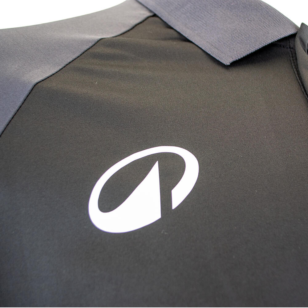 Elite Polo Shirt - Black/Charcoal 5/7