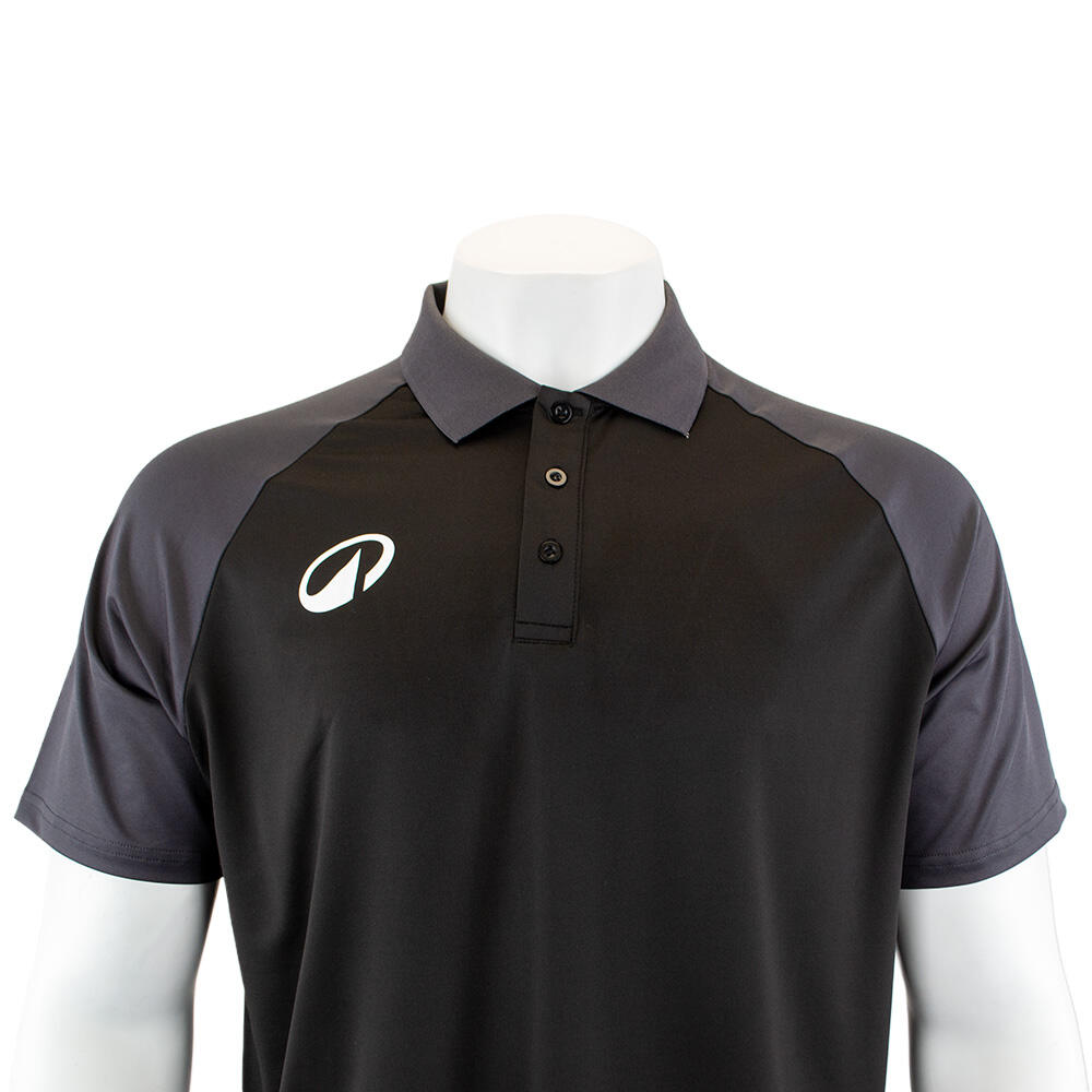 Elite Polo Shirt - Black/Charcoal 3/7