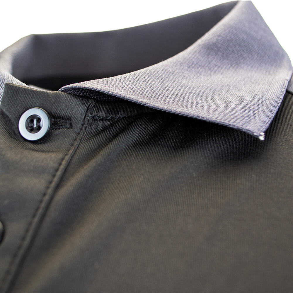 Elite Polo Shirt - Black/Charcoal 7/7