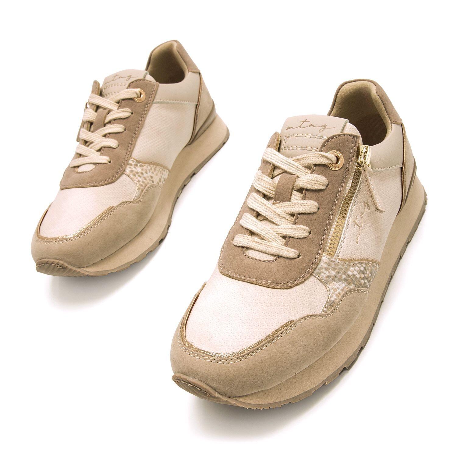 Zapatillas caminar Mujer MTNG Joggo Beige 2/7