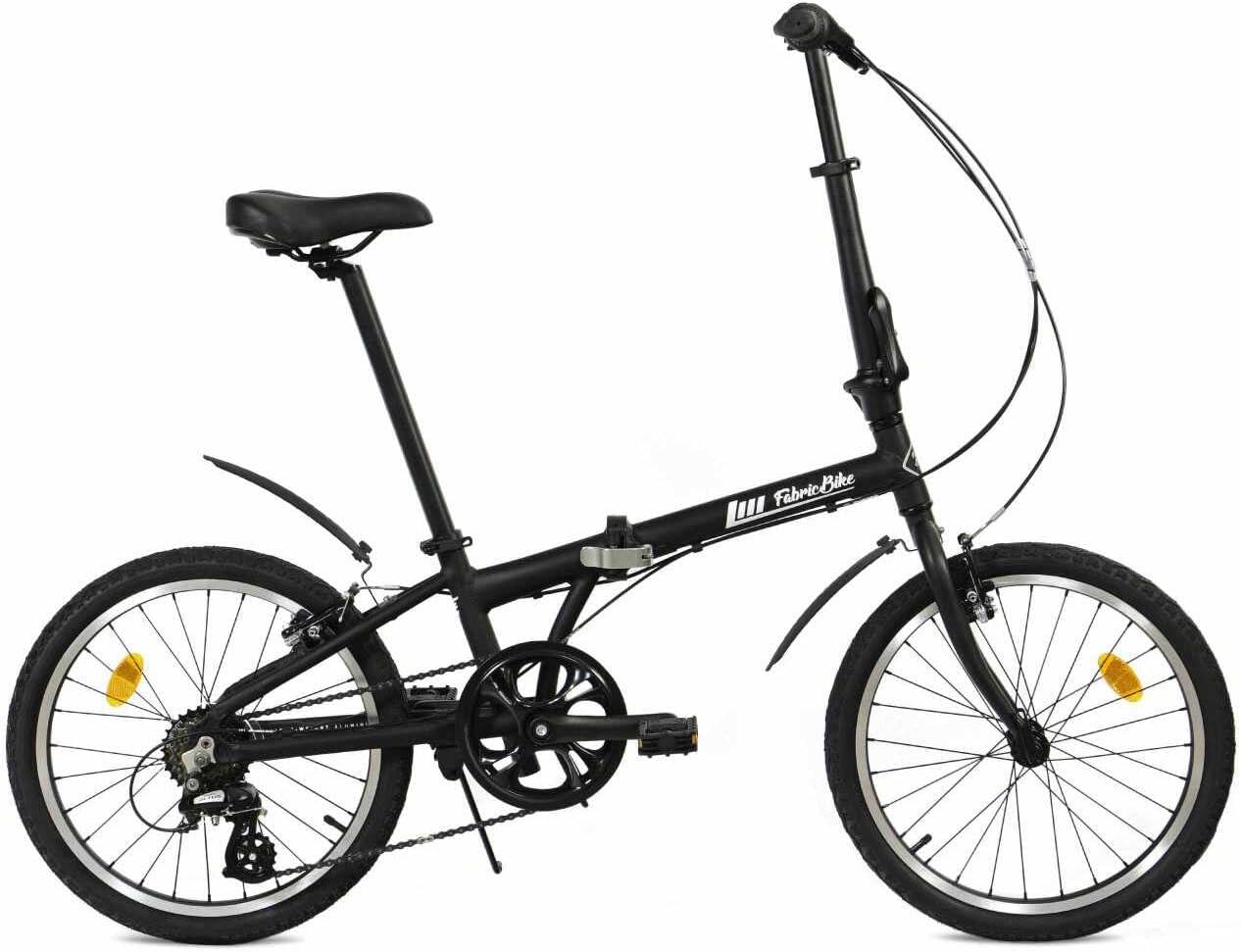 FABRICBIKE Folding - Bicicletta pieghevole 7V  Alluminio 20" Nero