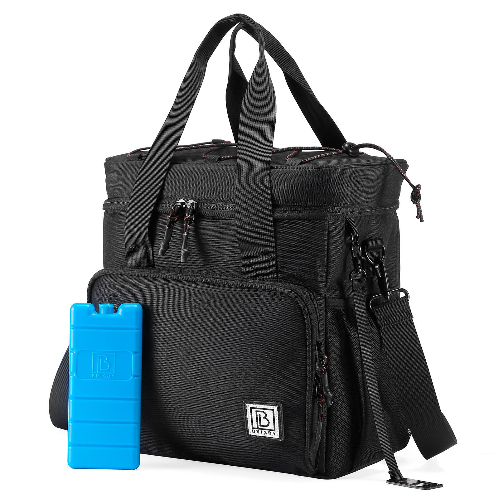 Brisby - Sac Isotherme Brisby 15 Litres Noir Et Orange - Glacière - Noir - Decathlon