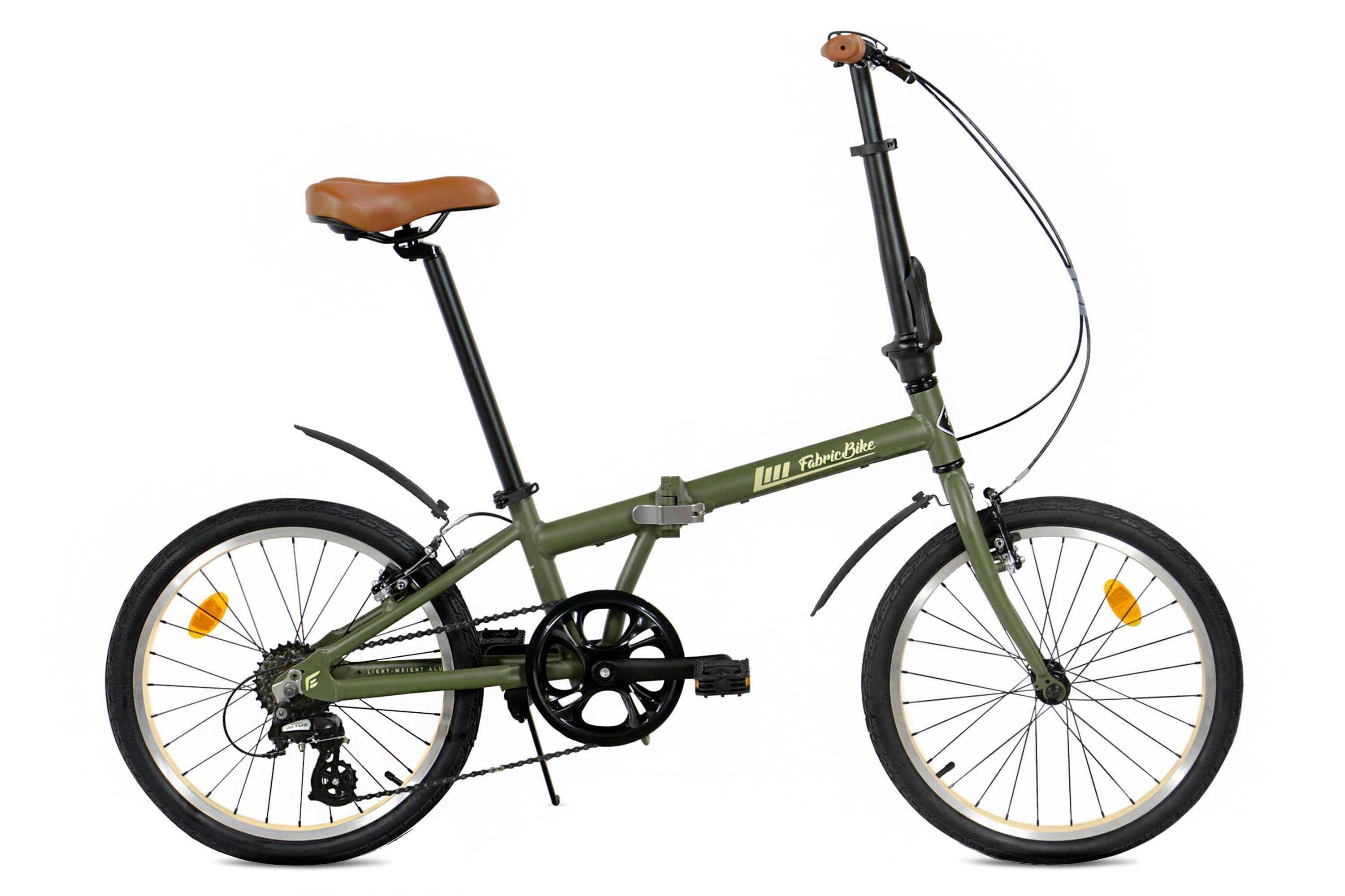 FABRICBIKE Folding - Bicicletta pieghevole 7V Alluminio 20" Verde