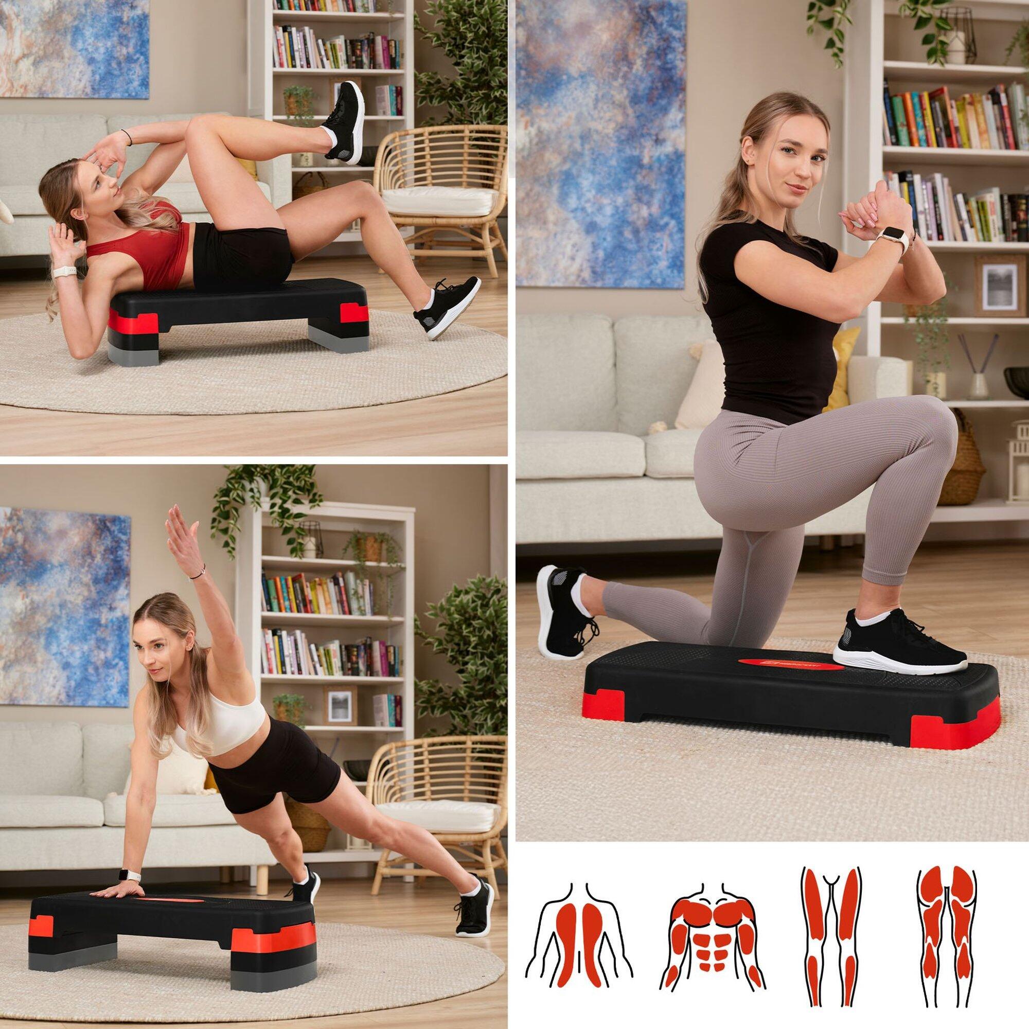Step do aerobiku Hop-Sport 3-stopniowy