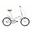 Folding - Bicicletă pliabilă din aluminiu de 20" White