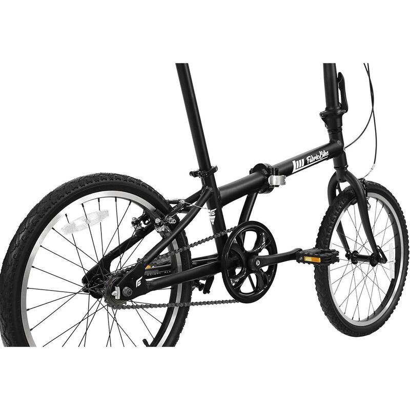 Folding - Bicicletă pliabilă din aluminiu de 20". Black