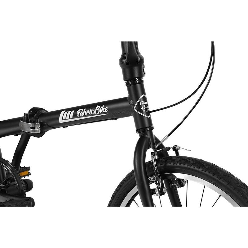Folding - Bicicletă pliabilă din aluminiu de 20". Black