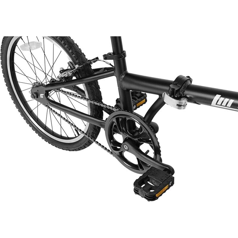 Folding - Bicicletă pliabilă din aluminiu de 20". Black